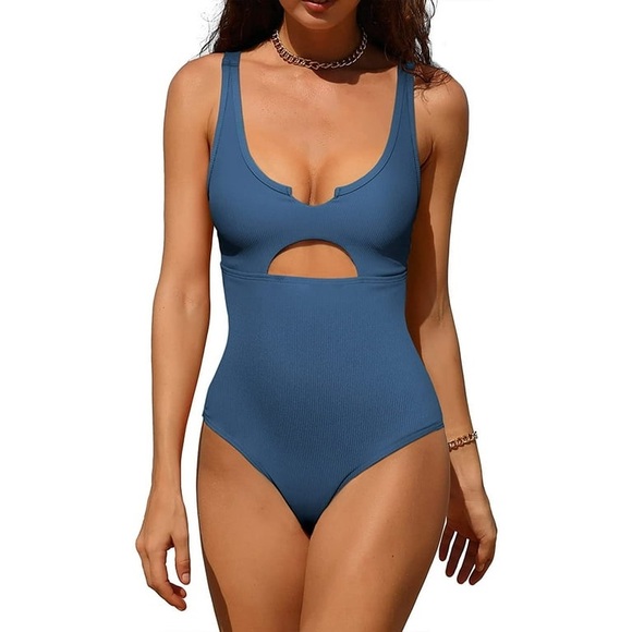 charmo Other - Charmo One Piece Ribbed High Cut Padded Monokini Bathing Suit swimsuit nwt